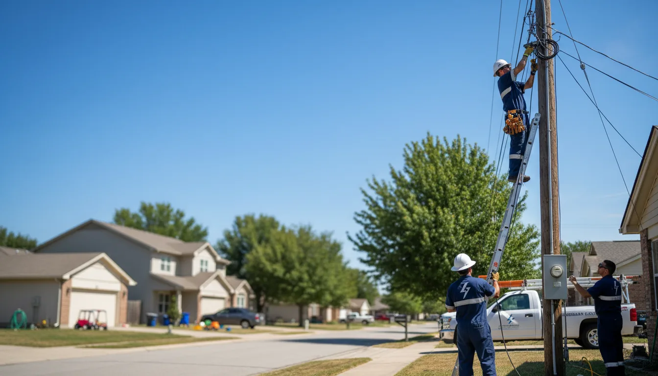 Residential electrician providing installation services in Kenton, TN